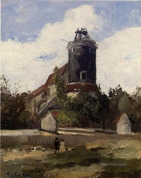 カミーユ・ピサロ Painting - モンマルトルの電信塔 1863年 カミーユ・ピサロ